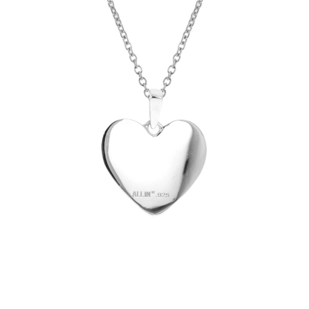 Heart Mom Baseball Necklace | Stainless Steel