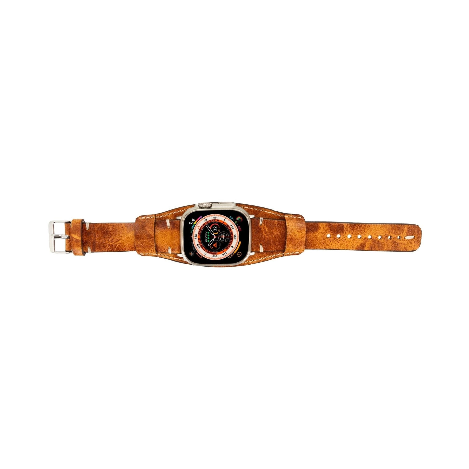 Fort Cuff Leather Bands for Apple Watch 9, Ultra 2 & SE