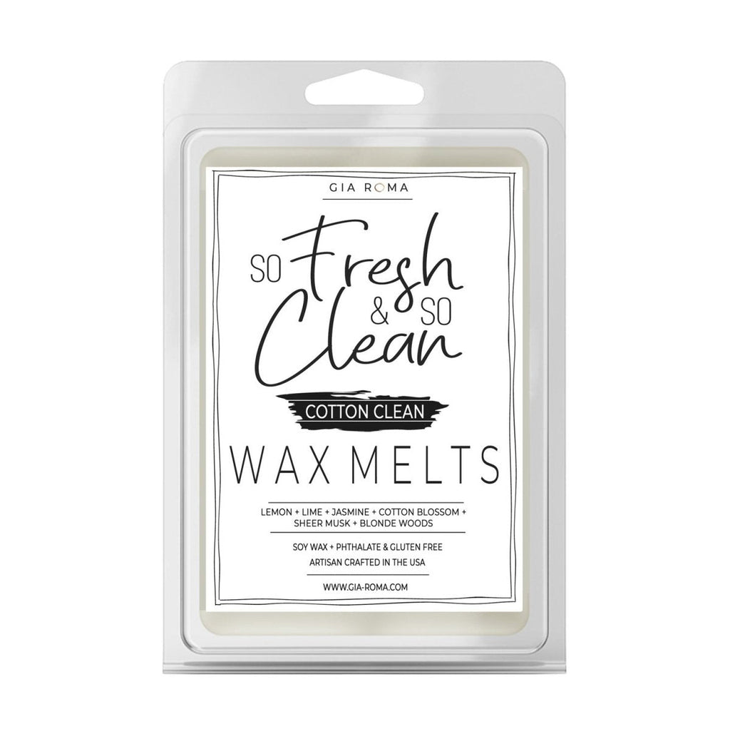 Soy Wax Melts Cotton Clean Scented Wax Melts - Fresh Clean Home Fragrance