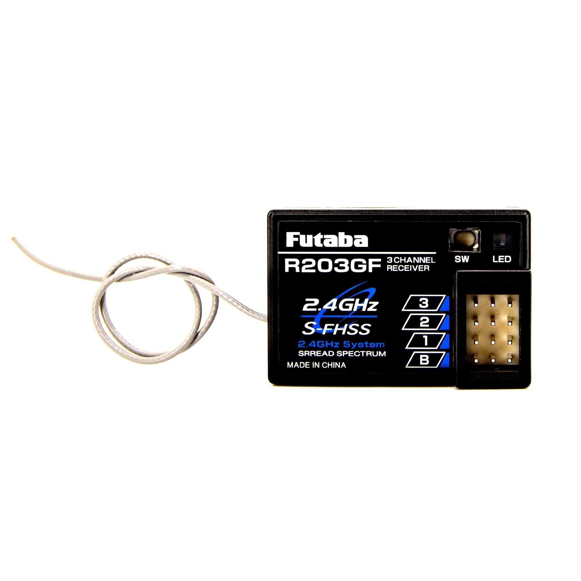 Futaba R203GF S-FHSS 3-Channel Receiver | 2.4GHz Compact Surface