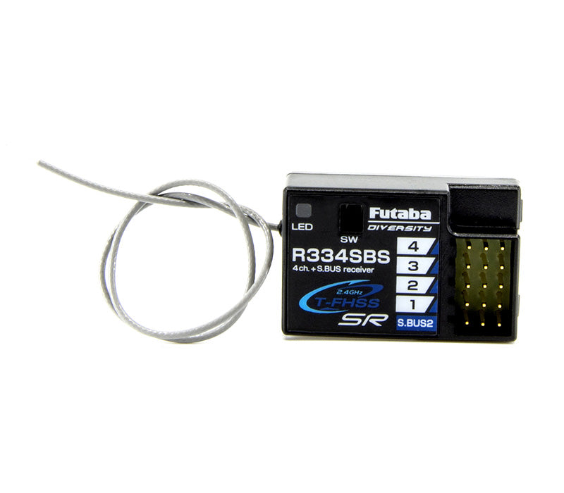 Futaba R334SBS 2.4GHz T-FHSS/SR/S.Bus2 4-Channel Receiver