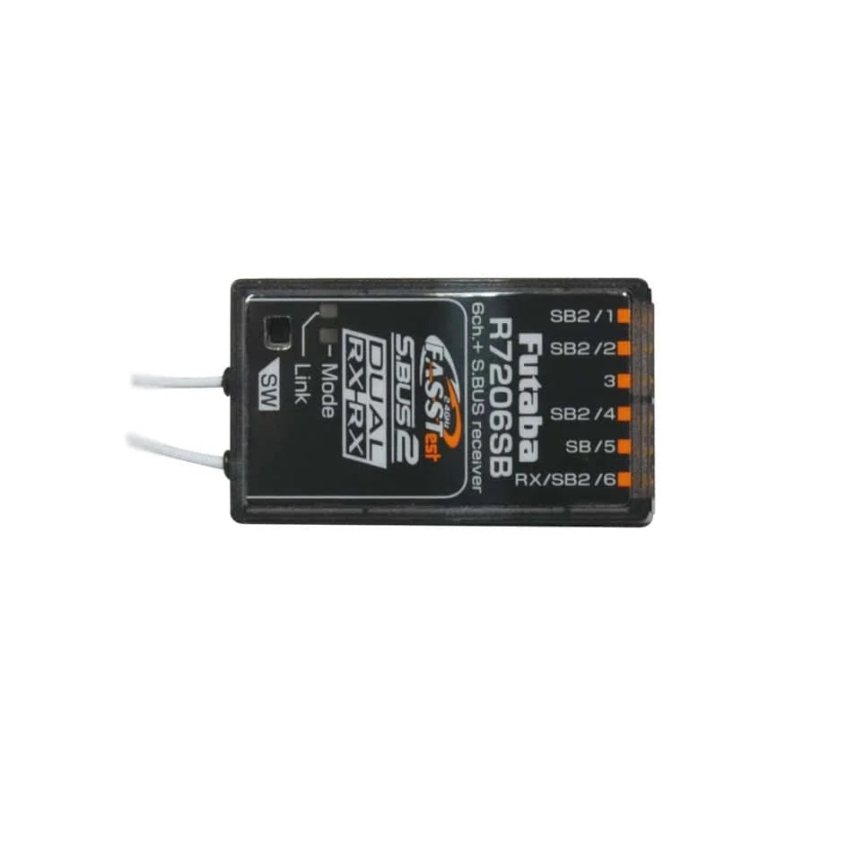 Futaba R7206SB FASSTest 6-Channel Dual Port Receiver | S.Bus2 Telemetry 2.4GHz