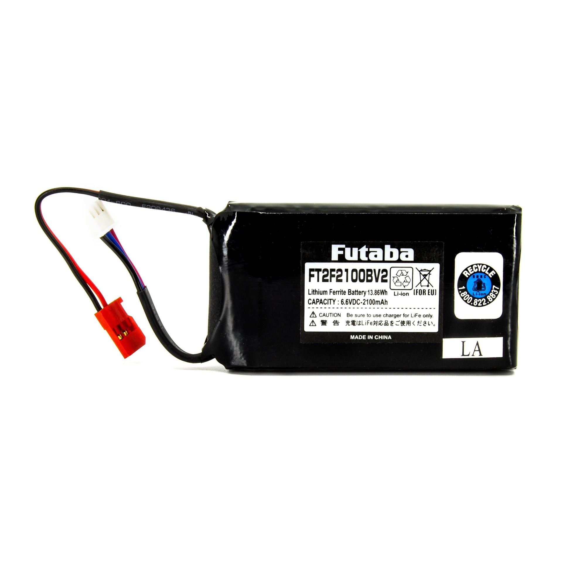 Futaba 2100mAh 6.6V LiFe Transmitter Battery | 2-Cell High Capacity Lithium