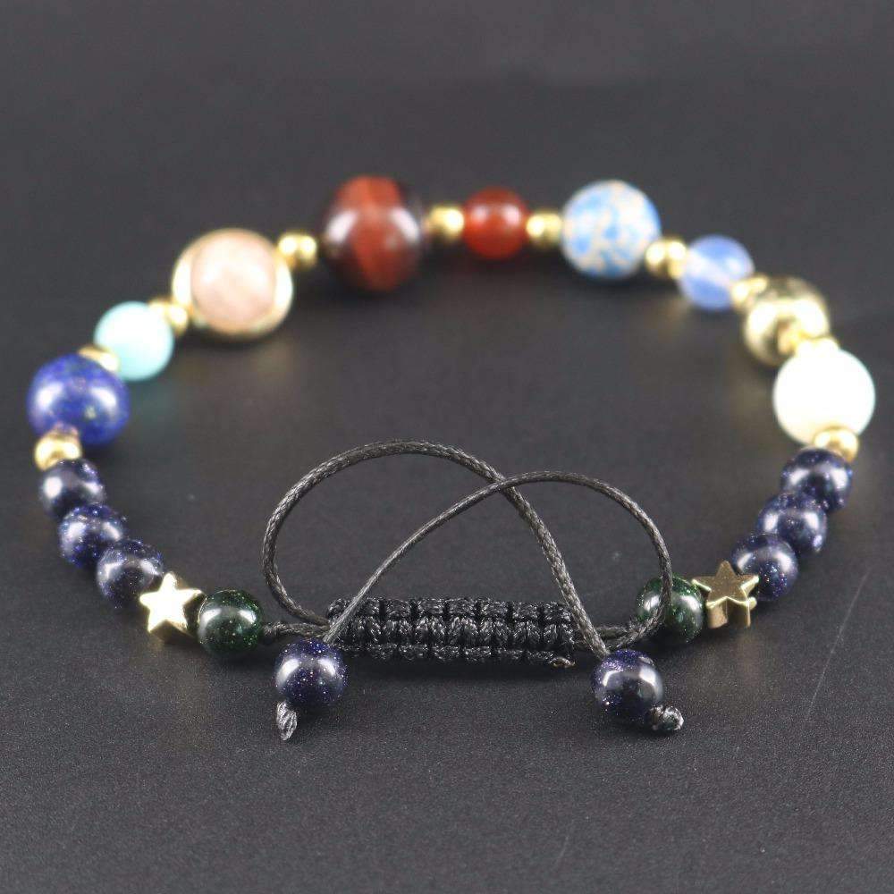 Galaxy Beaded Bracelet Adjustable Planet Charm Bracelet