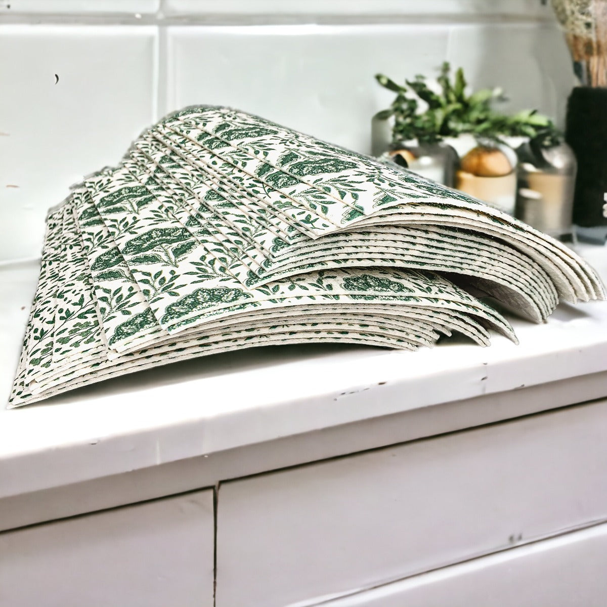 Garden Multipurpose Eco Cloths Reusable Biodegradable Kitchen Cloths Set Of 3