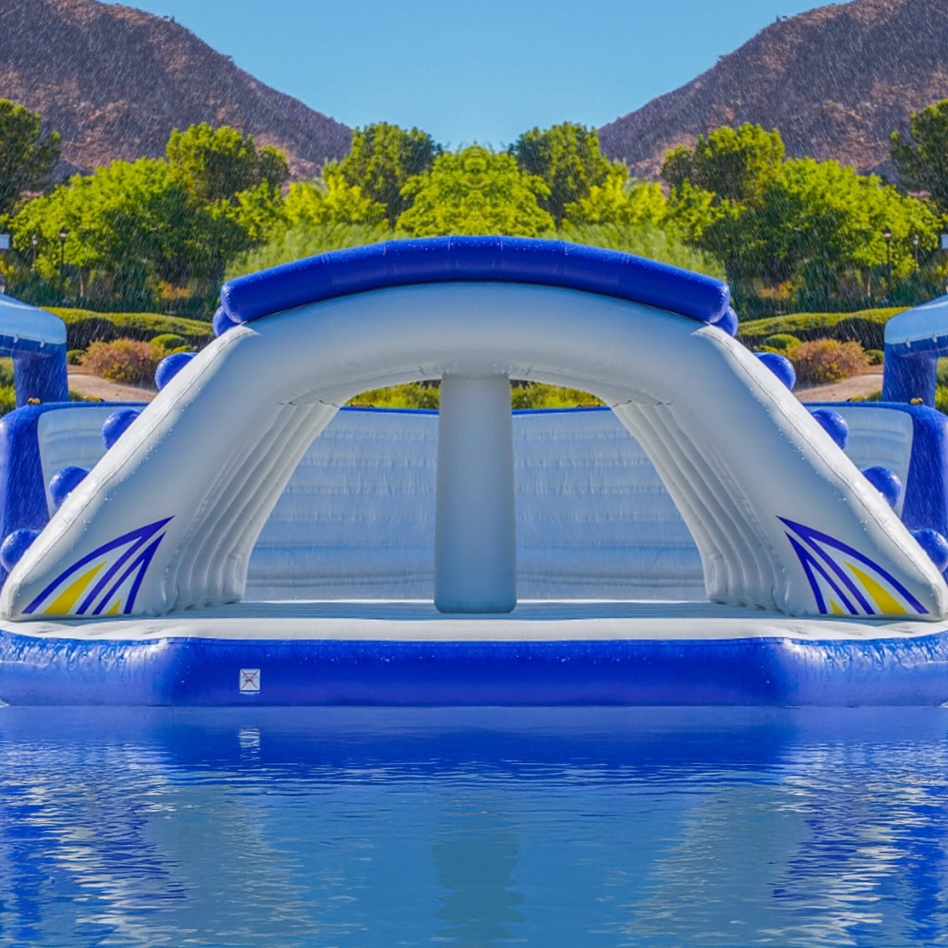 Giant Inflatable Water Climbing Obstacle Course With Air Pump [Made-To-Order] (SAK87625)