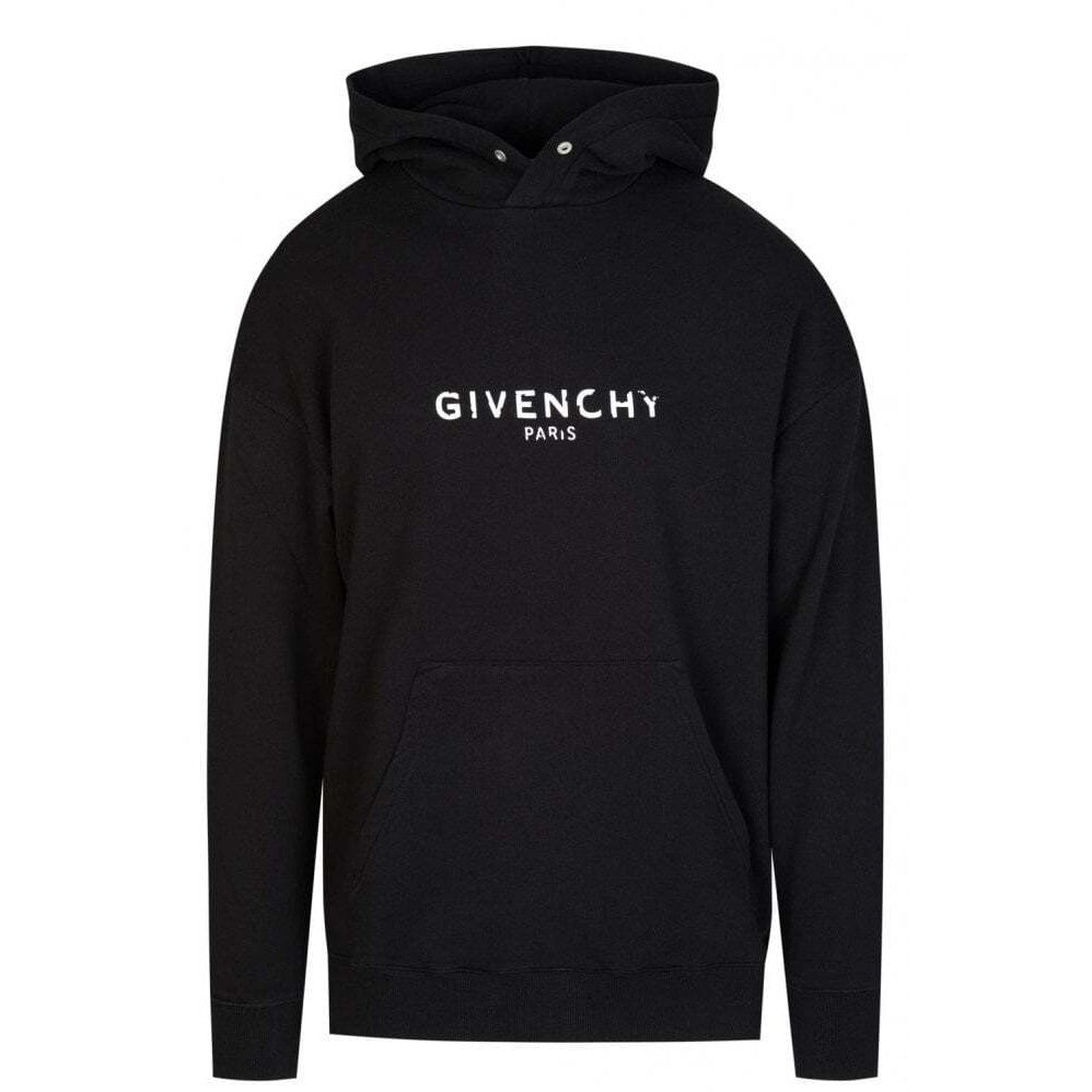 GIVENCHY Distressed Logo Hoodie