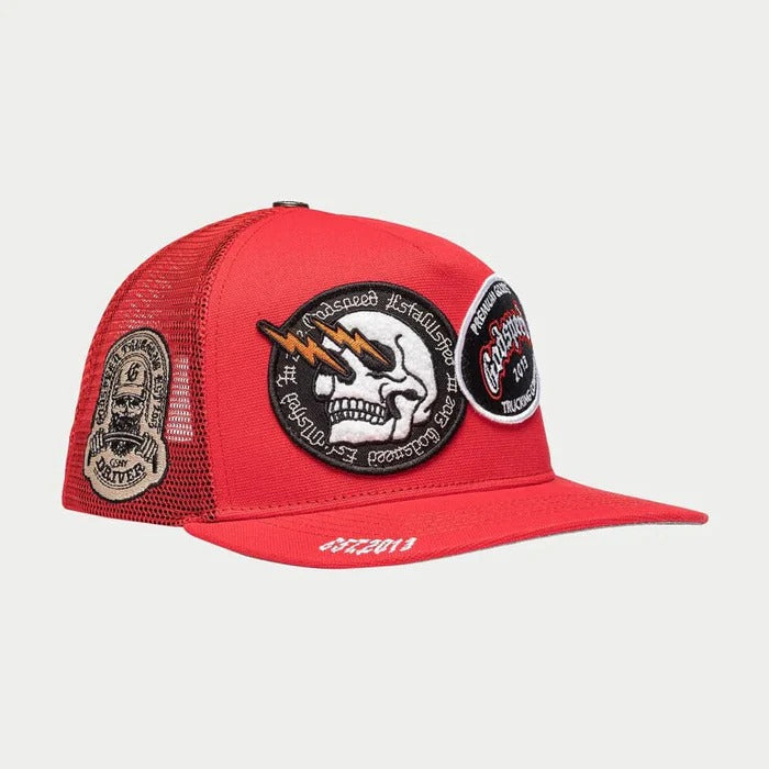 Godspeed GS Dual Patch Trucker Hat - Red