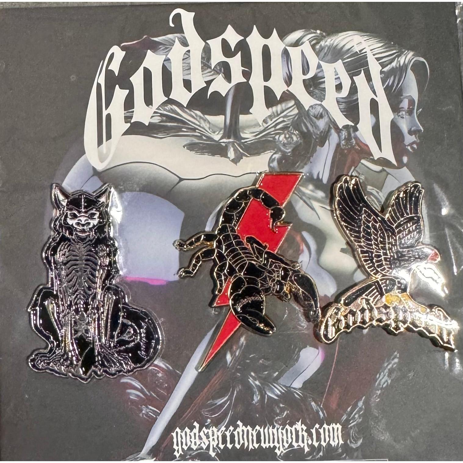 Godspeed Animal 3 Piece Pin Pack