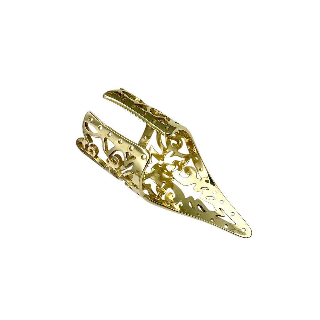 Khmer Temple Statement Ring Recycled Brass Bombshell Cambodian Artisan