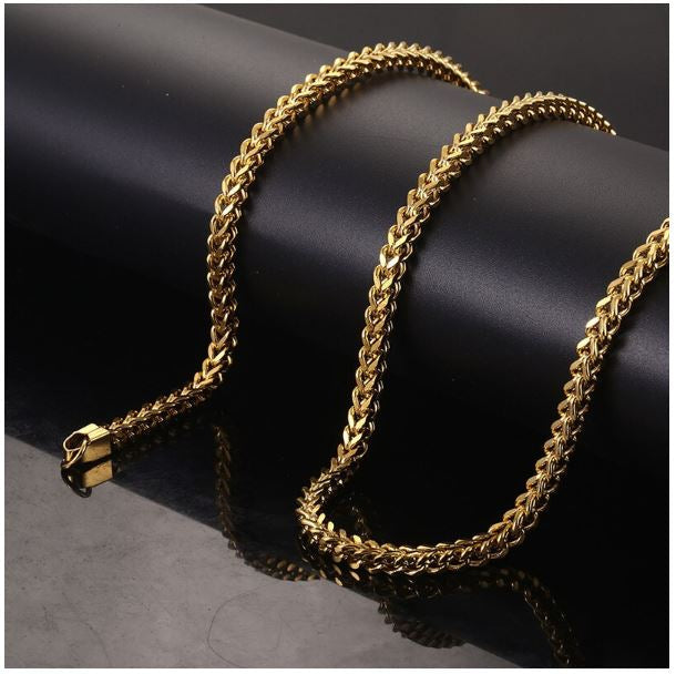 5mm Solid Stainless Steel Franco Chain Durable High Polish