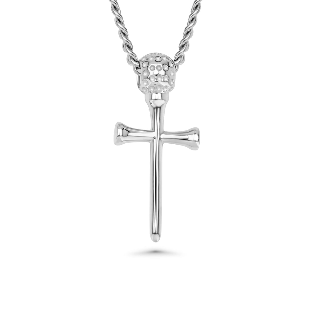 Golf Tee Cross Necklace