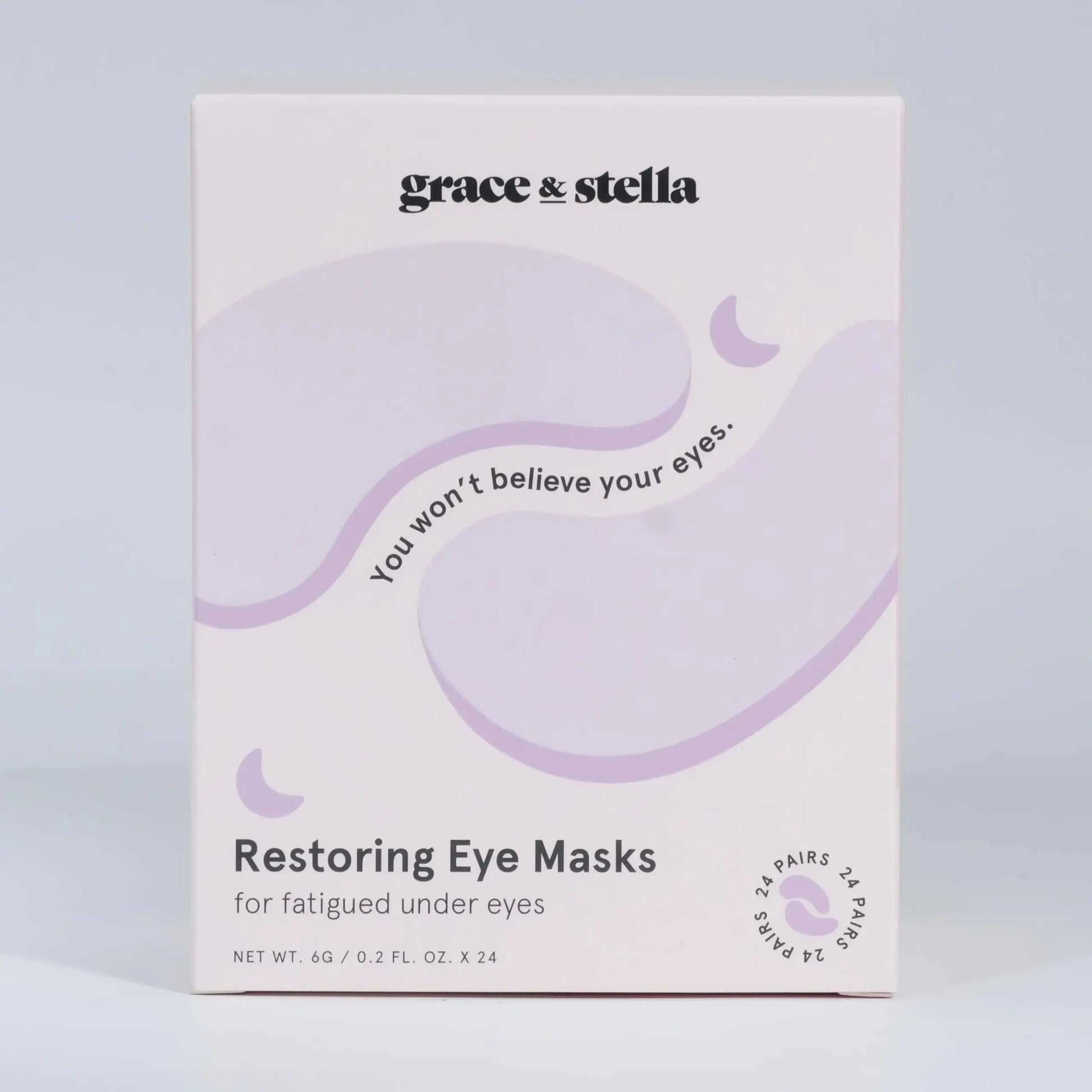 grace & stella Restoring Purple Eye Masks - Dermatologist Tested Eye Treatment Gels Cruelty-Free