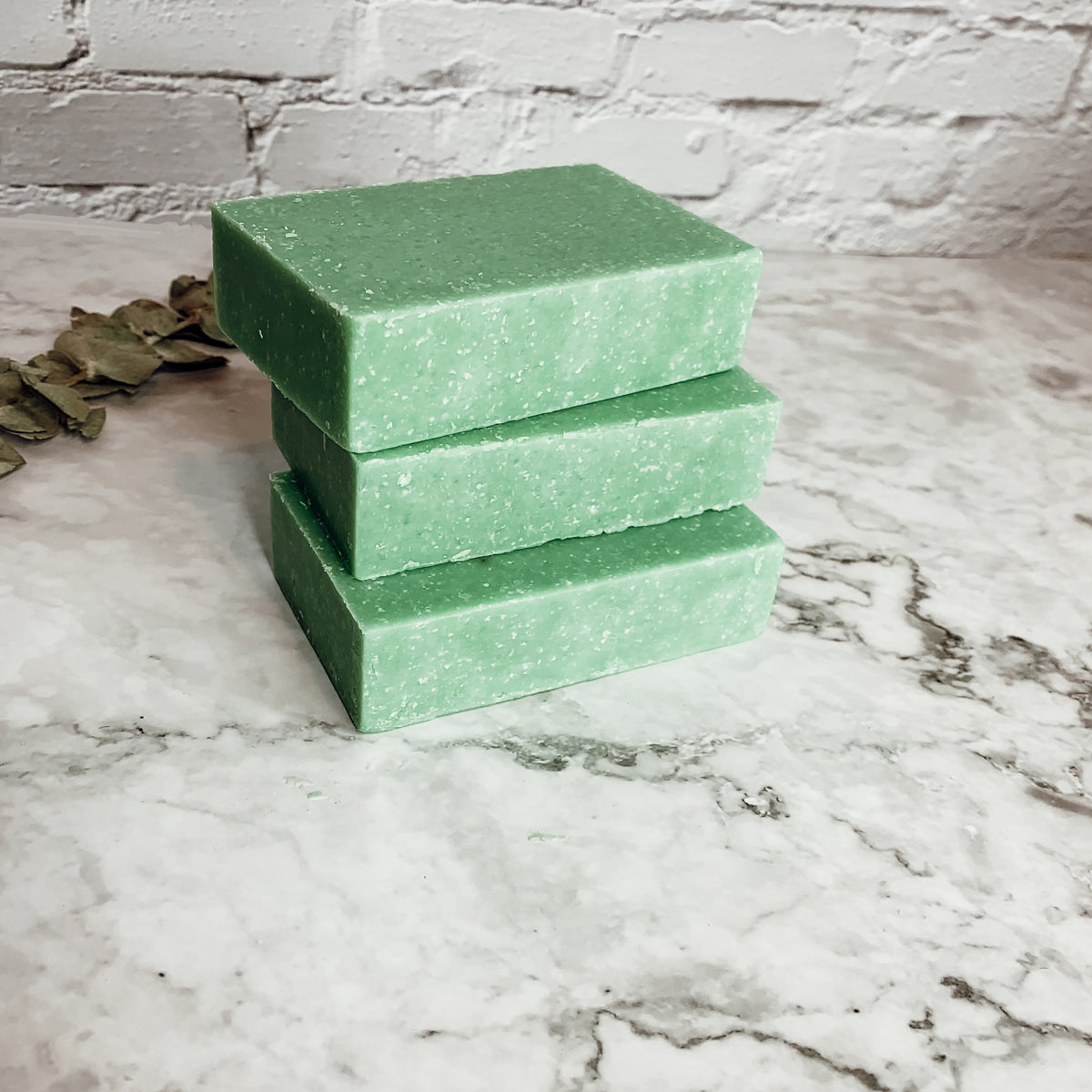 Green Tea Verbena Sea Salt Scrub - Citrus Exfoliating Body Soap