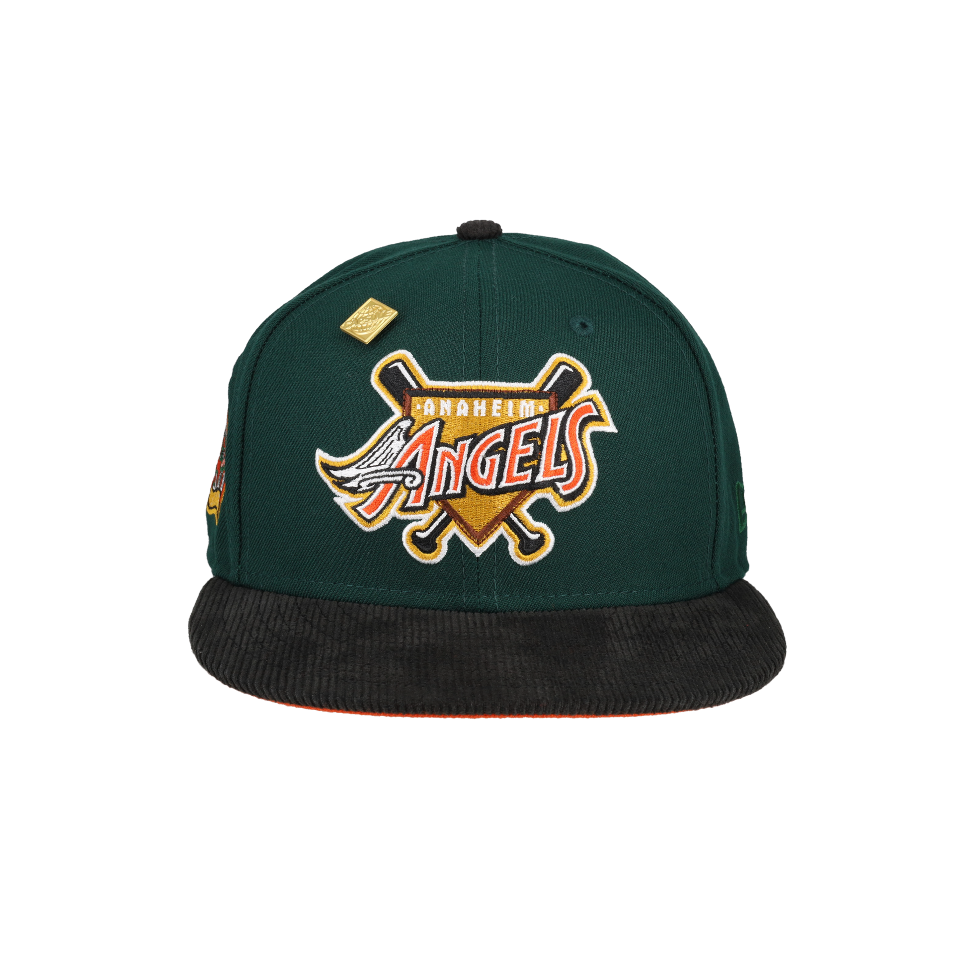 Anaheim Angels 40th Season Patch Corduroy Brim 59Fifty Fitted Hat