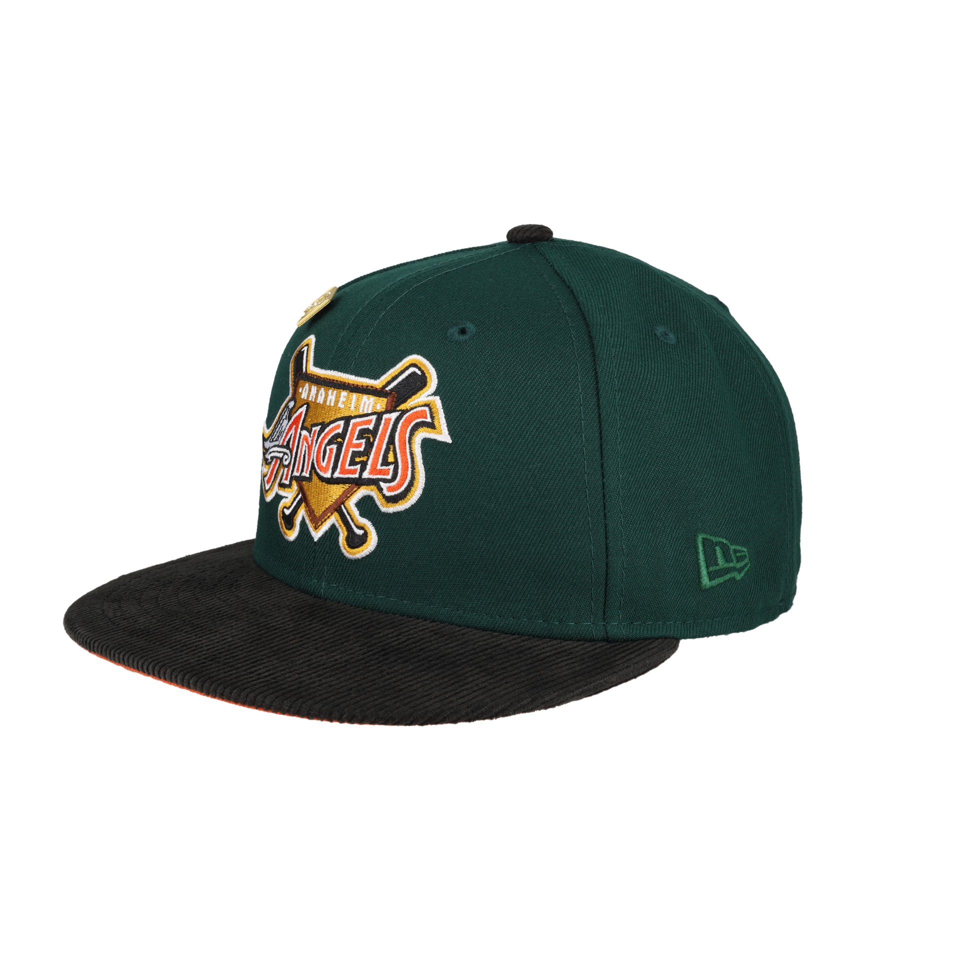 Anaheim Angels 40th Season Patch Corduroy Brim 59Fifty Fitted Hat