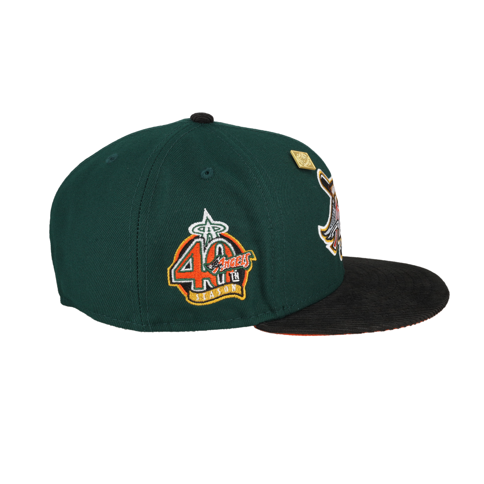 Anaheim Angels 40th Season Patch Corduroy Brim 59Fifty Fitted Hat