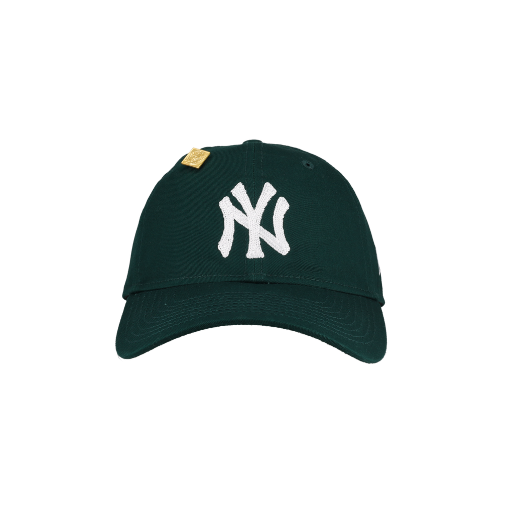 New York Yankees New Era 9Twenty Dad Hat (Chain Stitch Dark Green)
