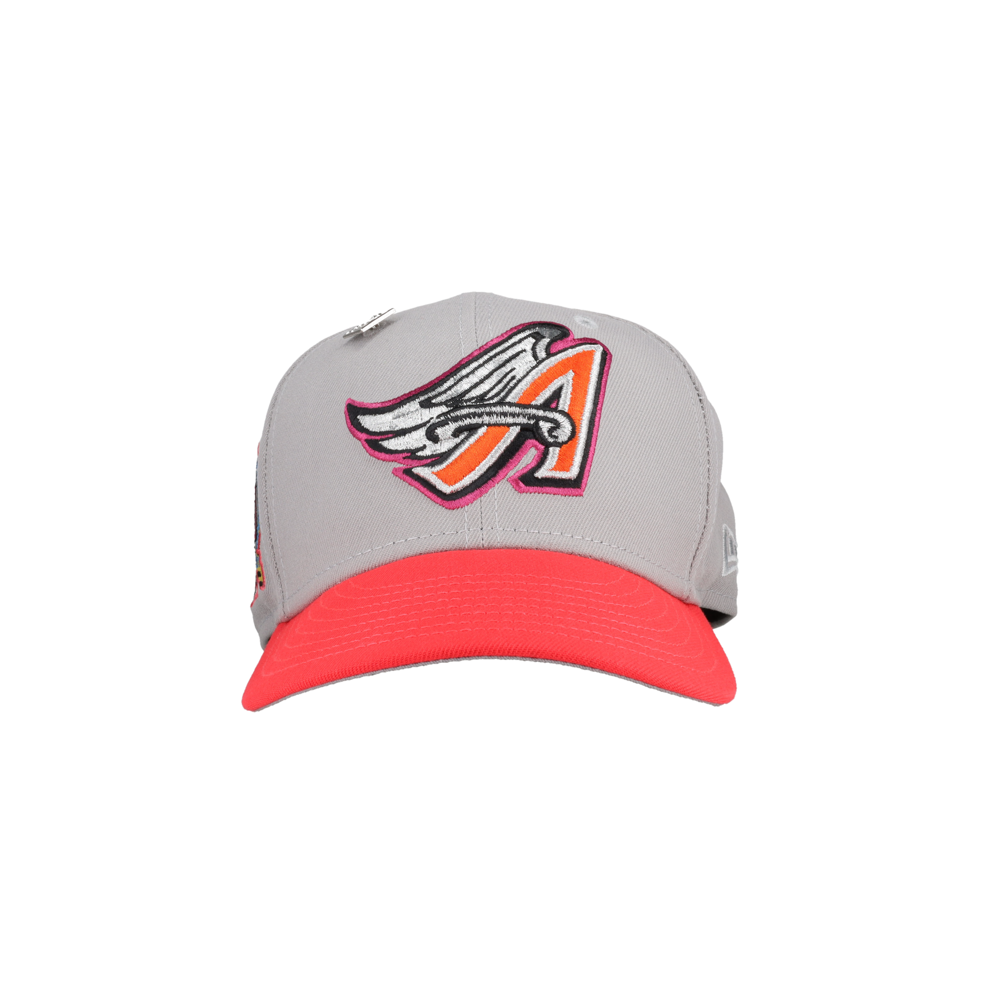 Anaheim Angels 50th Anniversary Patch Grey 59Fifty Fitted Hat