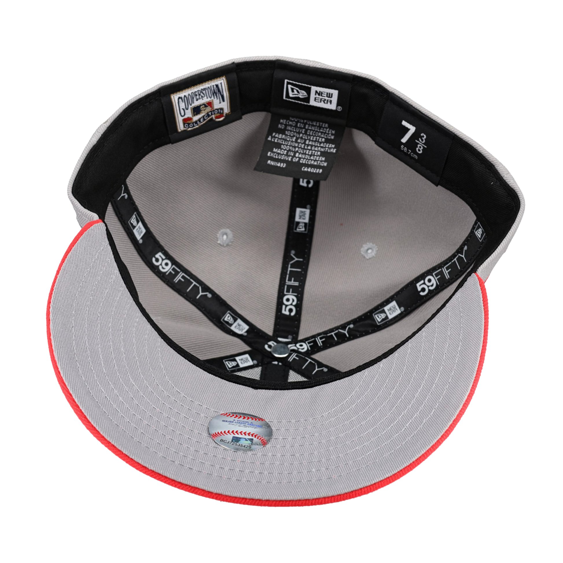 Anaheim Angels 50th Anniversary Patch Grey 59Fifty Fitted Hat