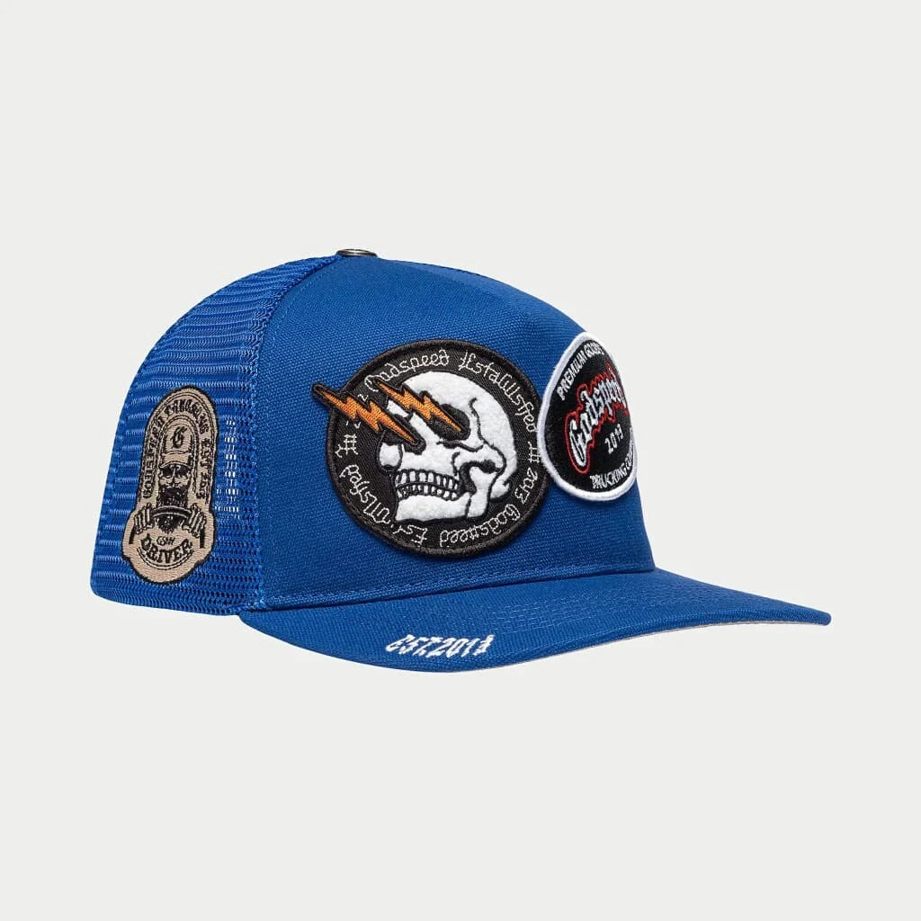 GODSPEED Dual Patch Trucker Hat (Royal Blue)