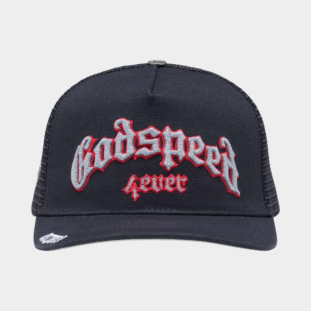 GODSPEED GS FOREVER TRUCKER HAT (Black/3M/Red)