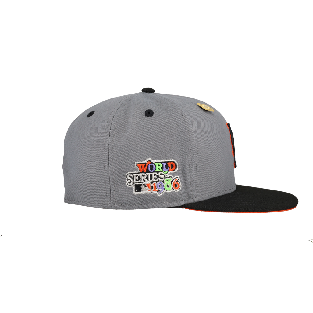 New York Mets 2023 Scaredy Cat Collection 1986 World Series Fitted Hat