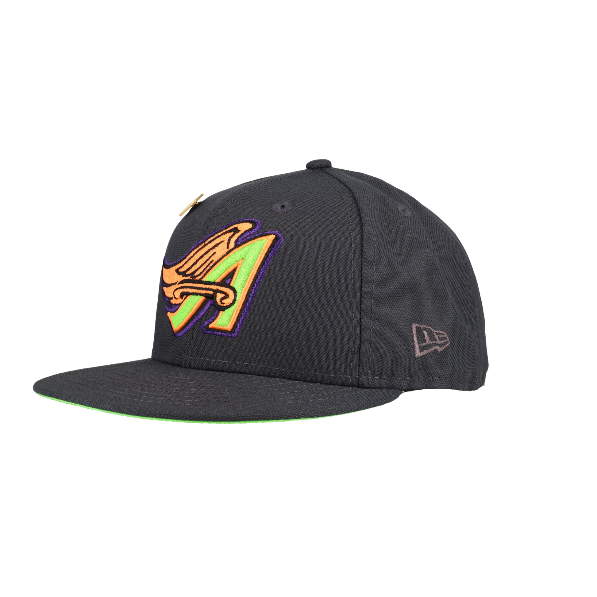 Anaheim Angels 50th Anniversary Patch Grey New Era 59Fifty Fitted Hat