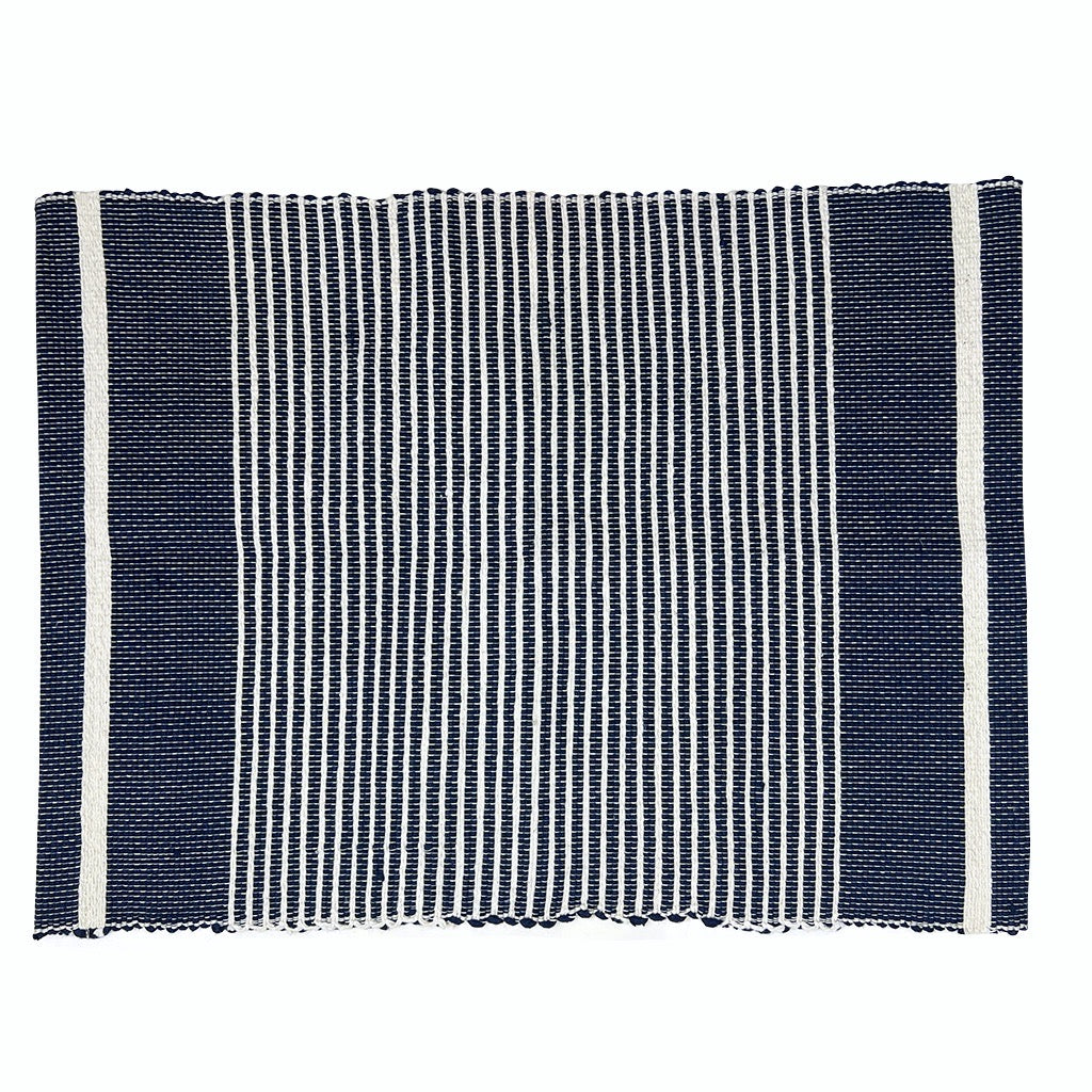 Handloom Ethiopian Striped Placemats Set Artisan Woven Cotton Dining Mats