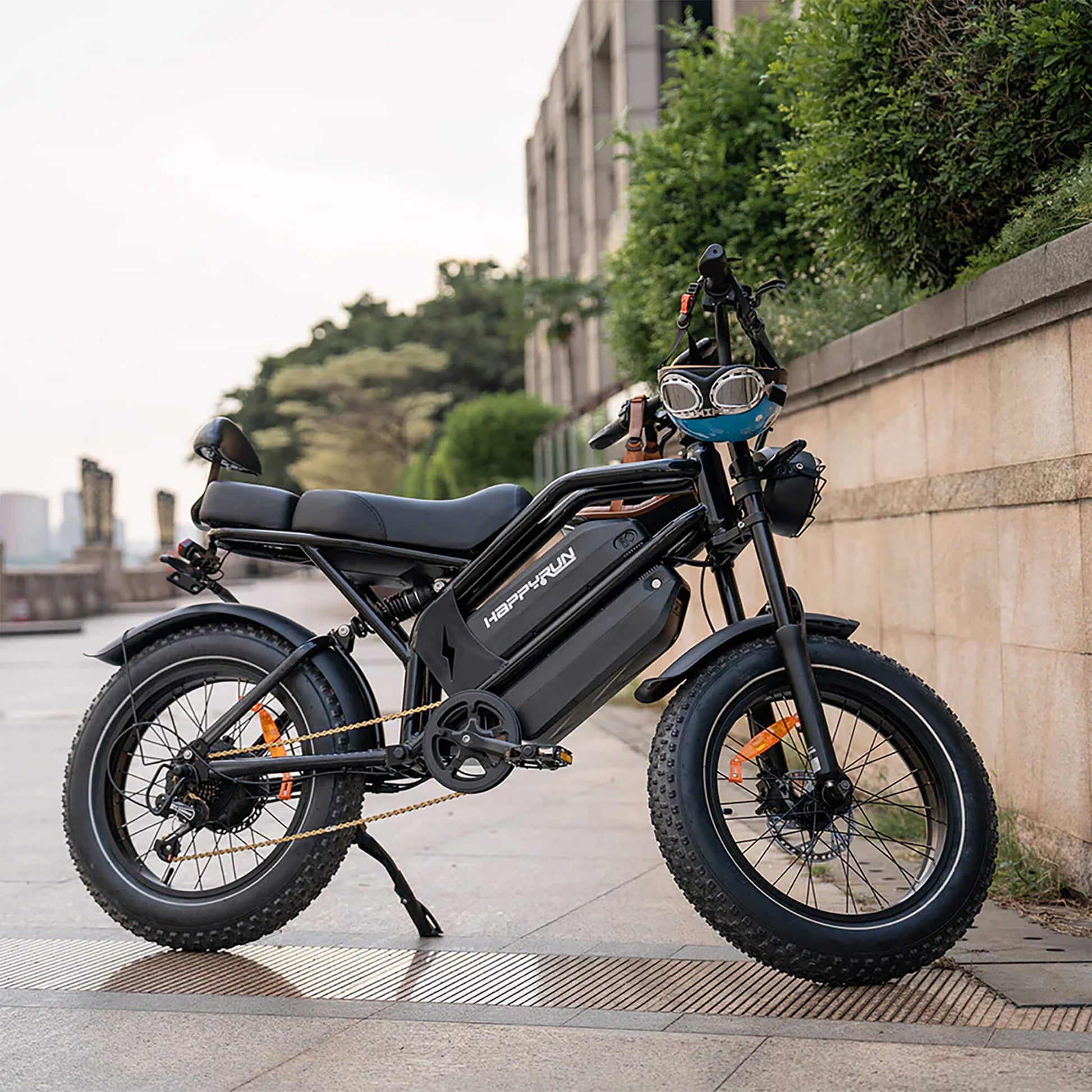 HappyRun G70 (G70 Pro) Long Distance Dual Battery Electric Fat Tire Cargo Bike (SAK81369)