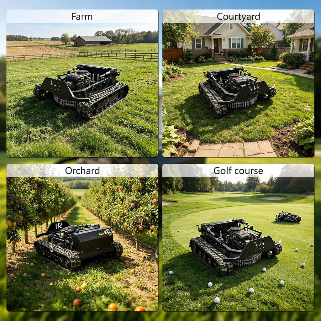 OVK Heavy-Duty 23HP Remote-Controlled Track Mower With 35-Inch Deck (SAK62581)
