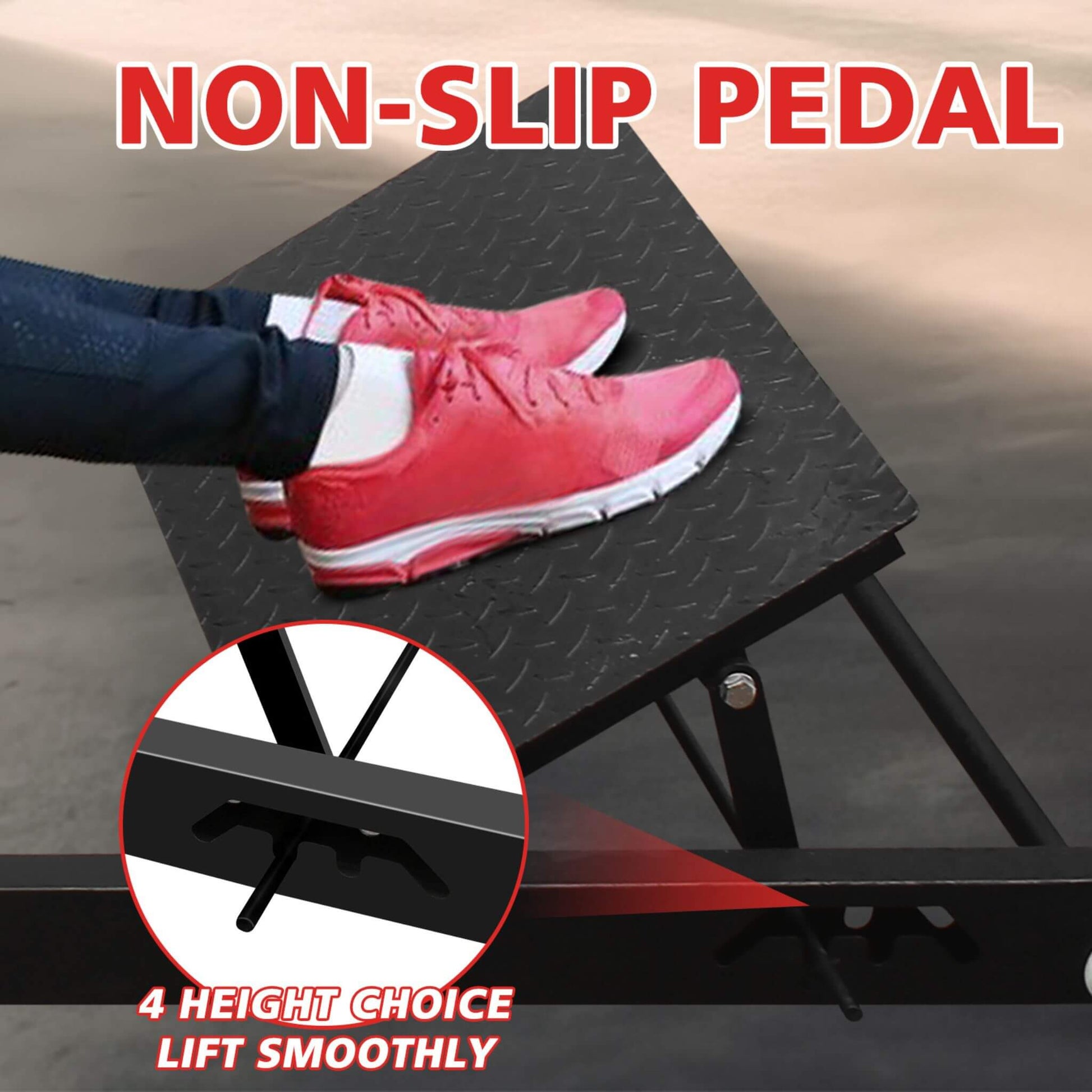 Heavy-Duty Hip Thrust Bridge Exercise Machine With Weight Holders (SAK72833)