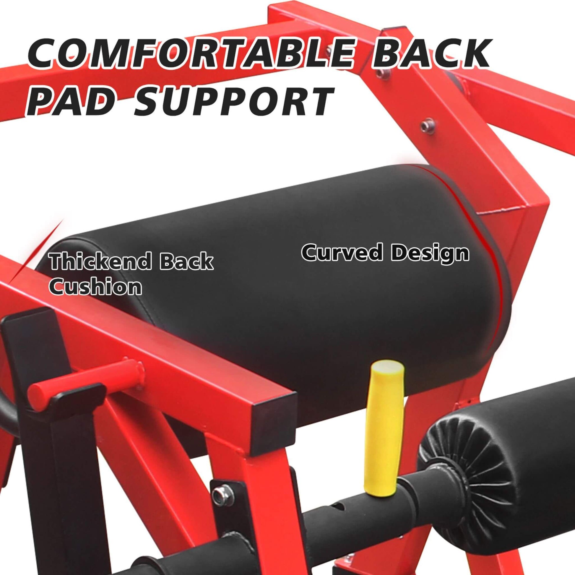 Heavy-Duty Hip Thrust Bridge Exercise Machine With Weight Holders (SAK72833)