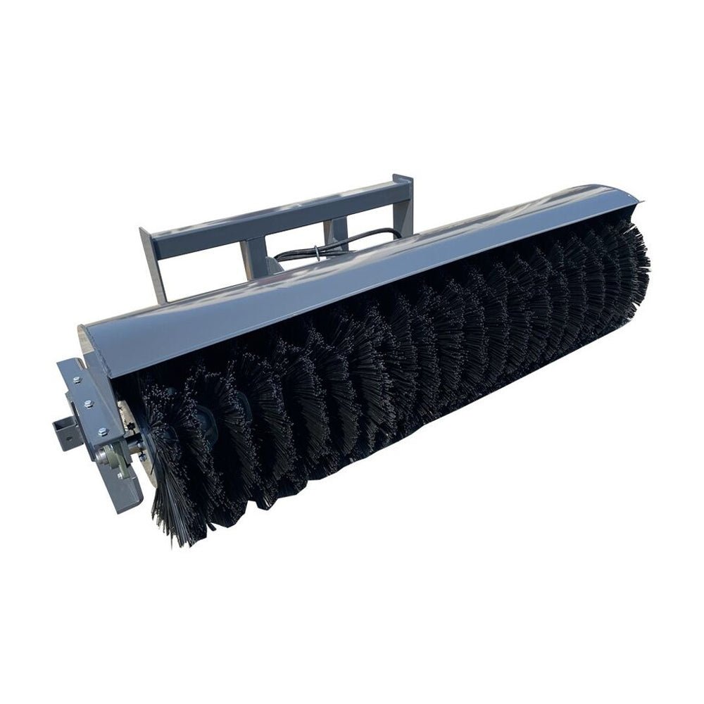 Heavy-Duty Hydraulic Skid Steer Broom Sweeper Loader Attachment, 72" (SAK57418)