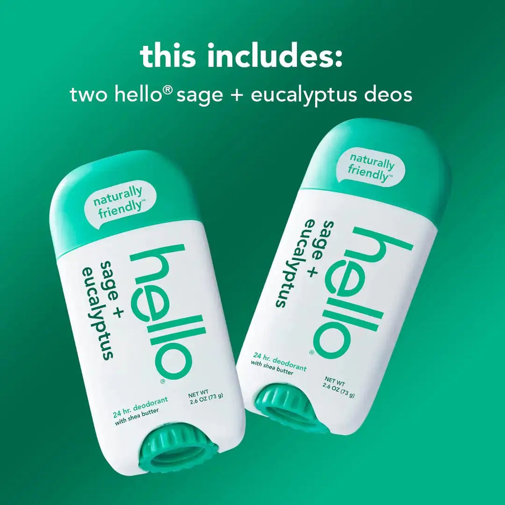 hello White Sage + Eucalyptus Deodorant With Shea Butter for Women & Men