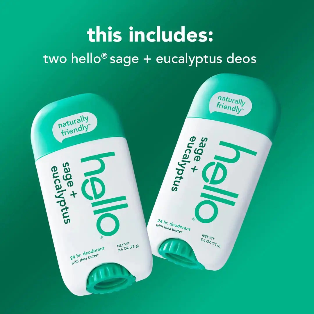 hello White Sage + Eucalyptus Deodorant With Shea Butter for Women & Men
