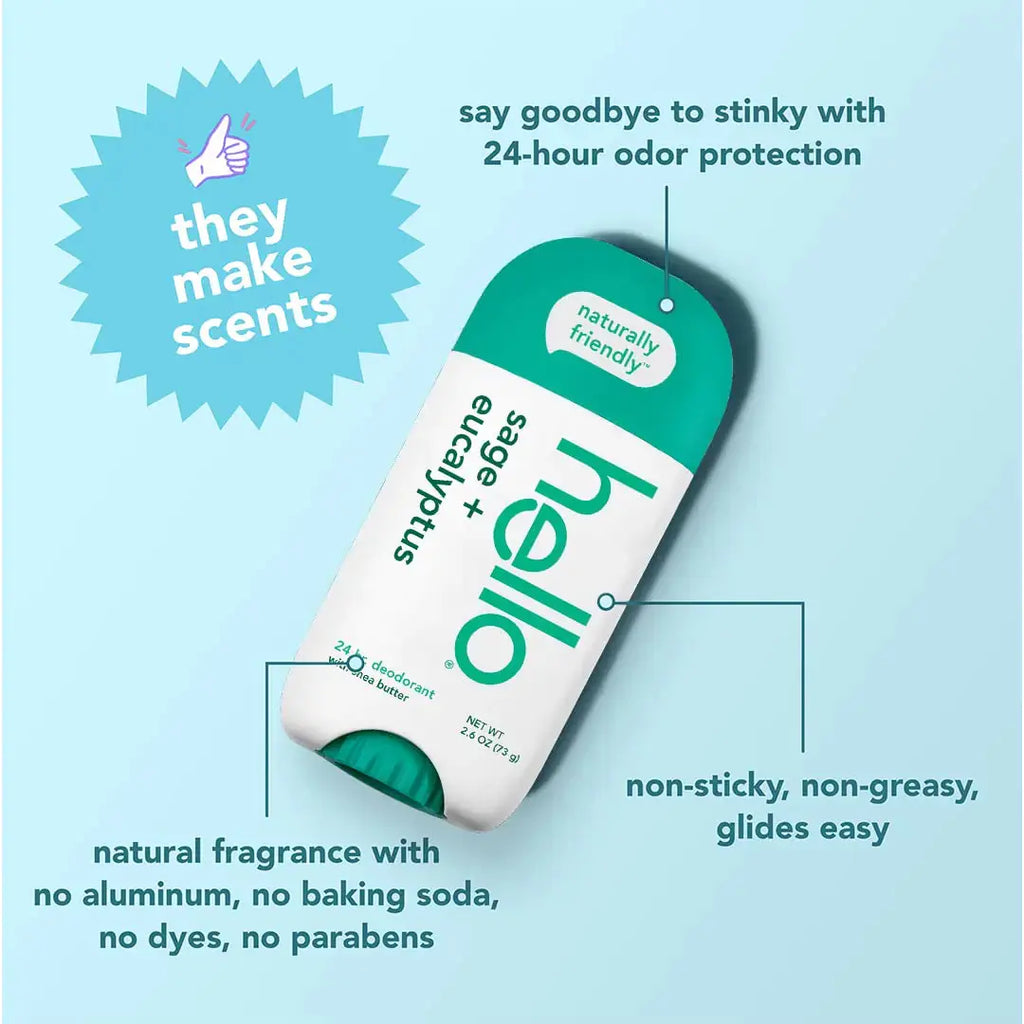 hello White Sage + Eucalyptus Deodorant With Shea Butter for Women & Men