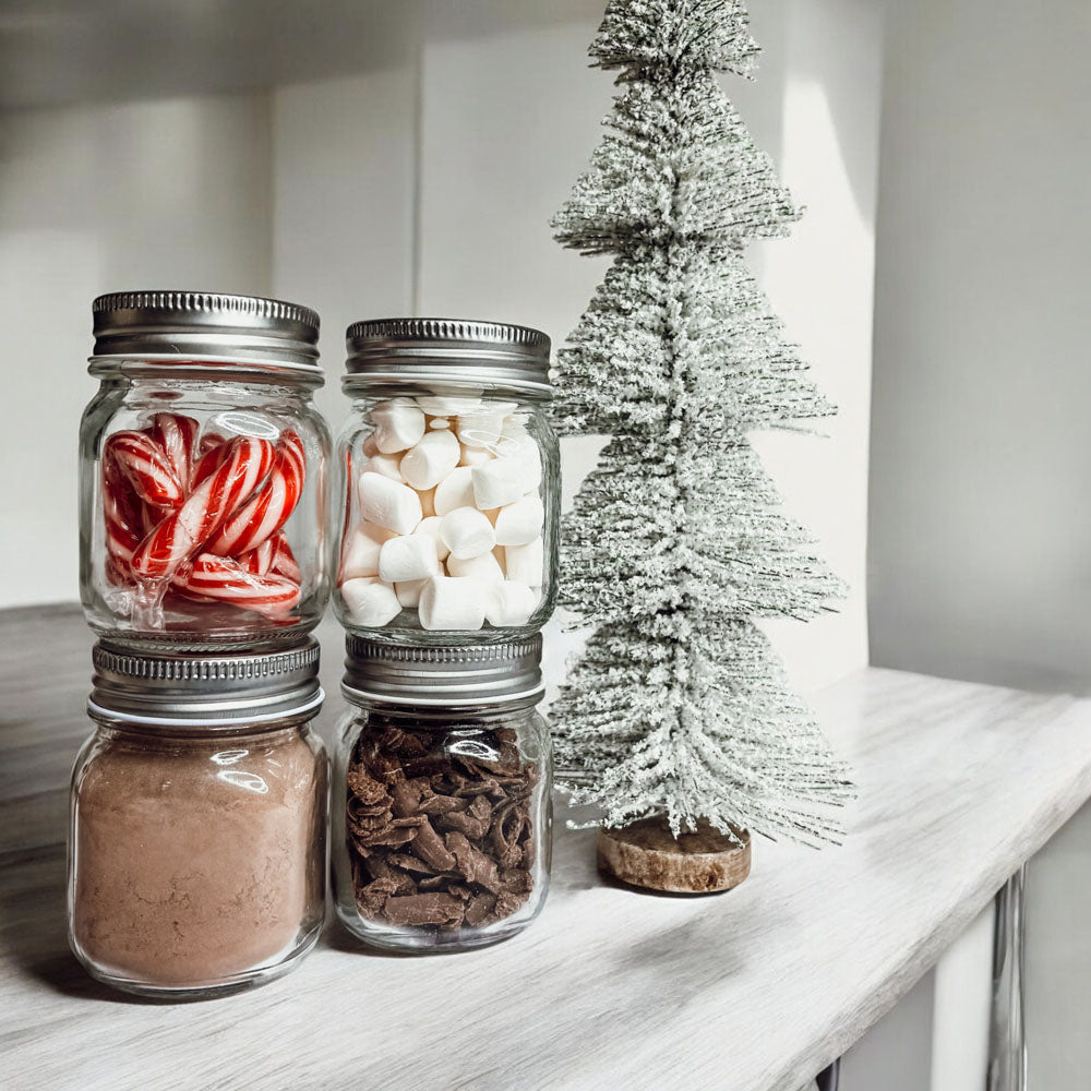 Hot Cocoa Bar Mason Jar Kit DIY Hot Chocolate Mix Gift Set With Toppings