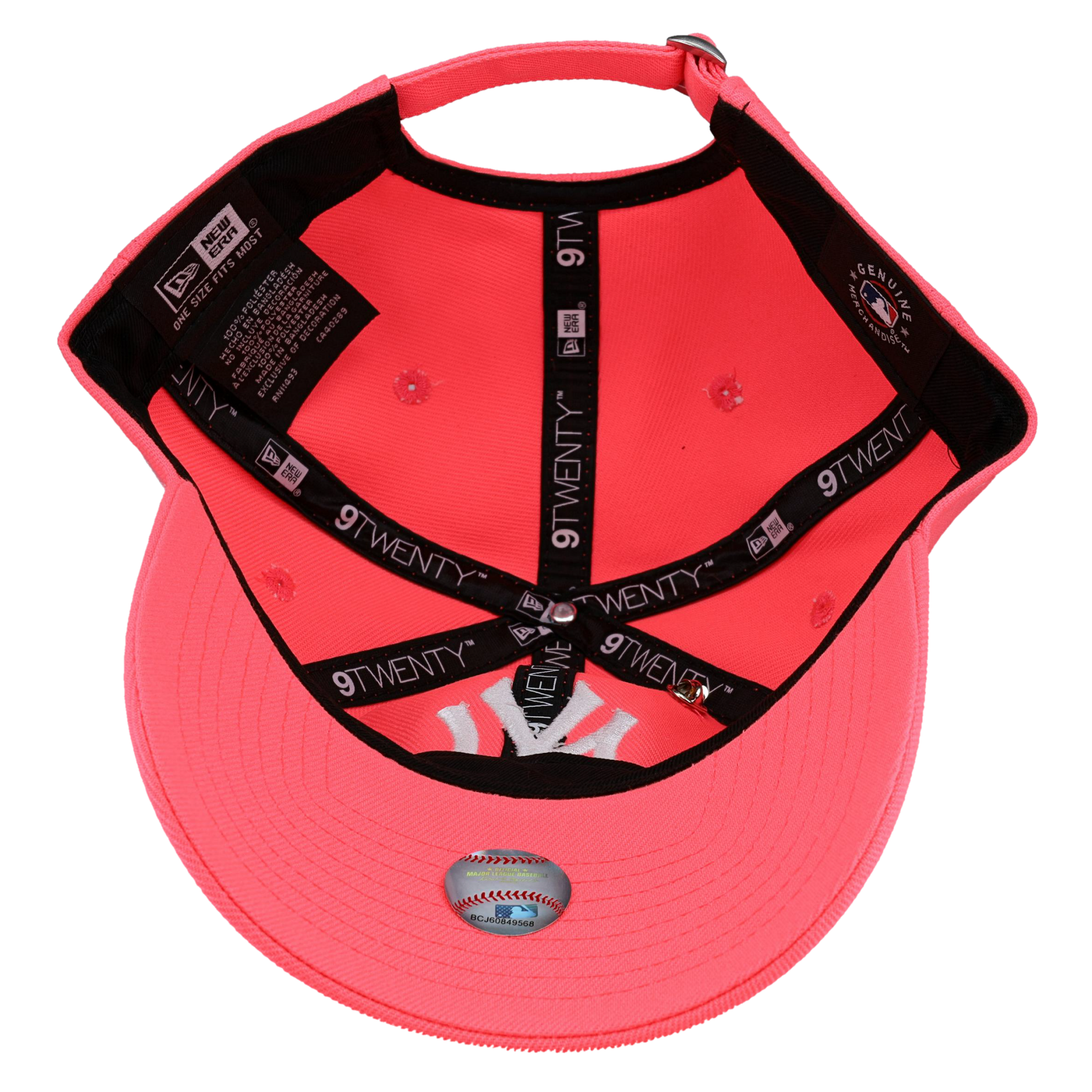 New York Yankees New Era 9Twenty Adjustable Hat (Pink Glow)