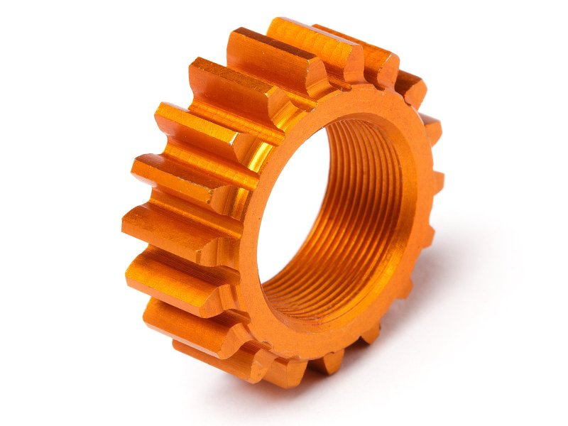 HPI Racing Threaded Pinion 18 Tooth x12mm (1M) Orange Nitro 3