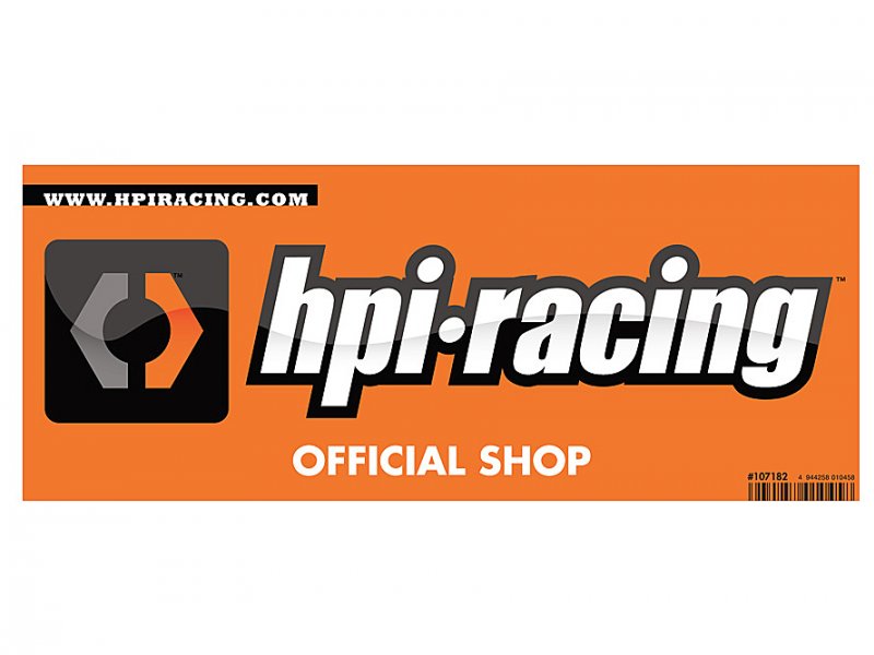 HPI Racing Small Double-Sided Window Sticker with HPI Logo