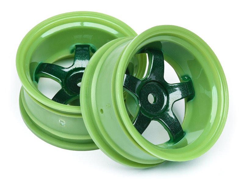HPI Racing Work Meister S1 Wheel Green 9mm Offset (2pcs) "“ 1/10 Touring Performance Wheels