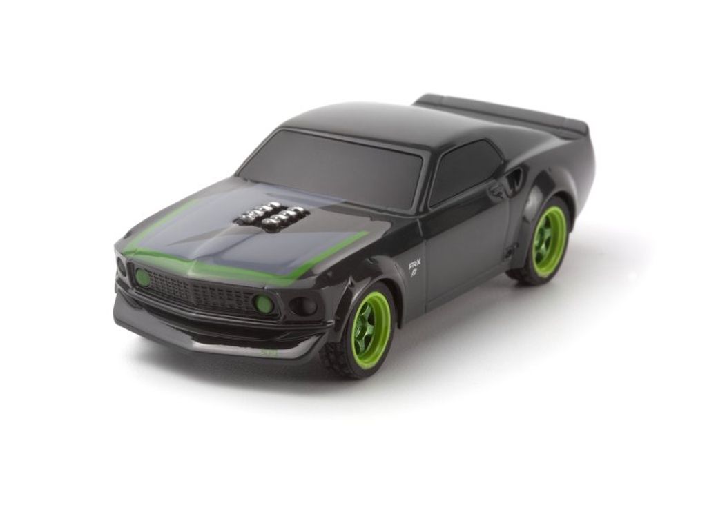 HPI Racing nano-TTR 1969 Ford Mustang RTR-X 1/64 2WD Micro RC Car Grey - Complete RTR with Radio
