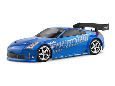 HPI Racing Nissan 350Z GReddy Twin Turbo Clear Body Shell 190mm for 1/10 Scale Touring Cars