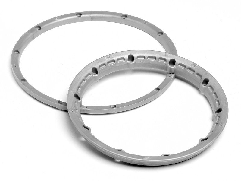 HPI Racing Heavy Duty Wheel Bead Lock Rings Silver (for 2 Wheels) Baja 5SC/T/R