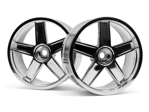 HPI Racing LP29 Wheel MF Type Chrome 3mm Offset (2pcs) for 1/10 Scale Drift Cars