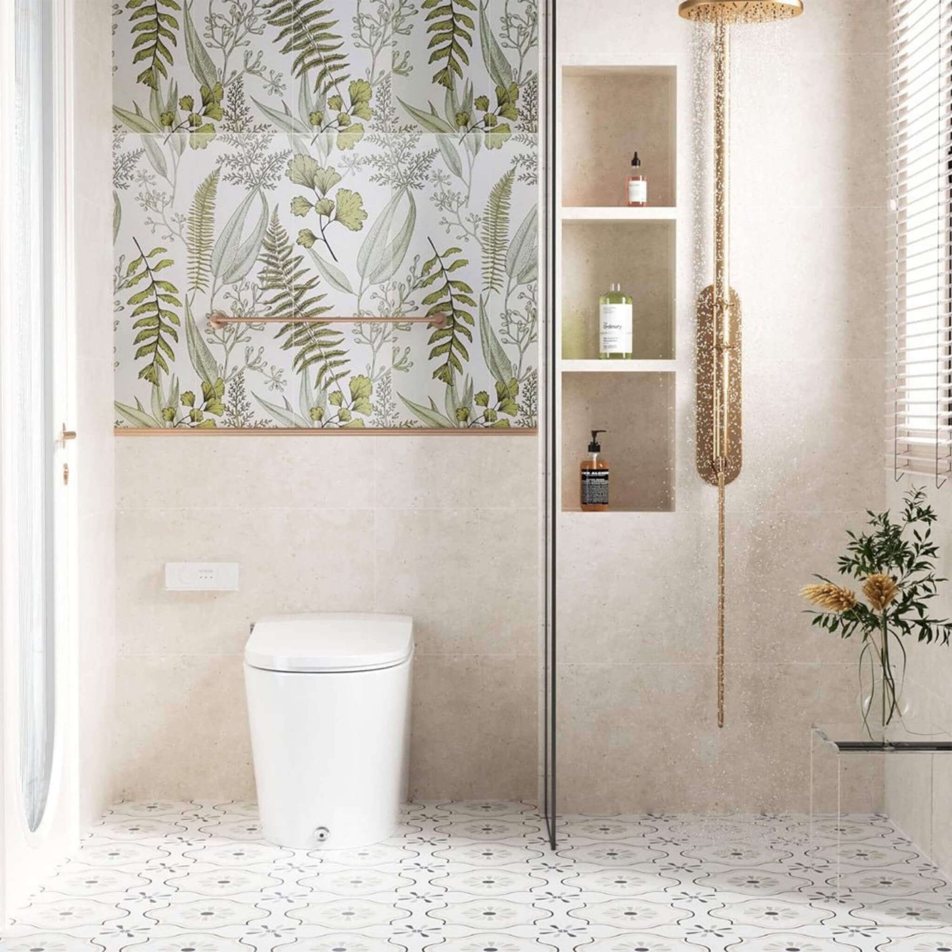 Nuvia Premium High-Power Flush Smart Toilet With Built-In Bidet And Elongated Heated Seat (SAK73926)
