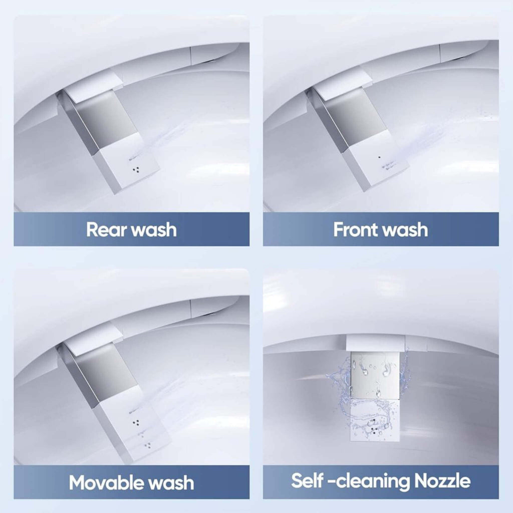 Nuvia Premium High-Power Flush Smart Toilet With Built-In Bidet And Elongated Heated Seat (SAK73926)