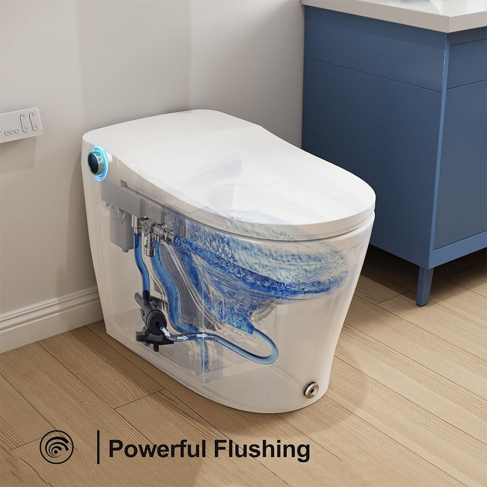 Alora Luxury Automatic Tankless Smart Toilet With Built-In Bidet And Heated Seat (95742613)