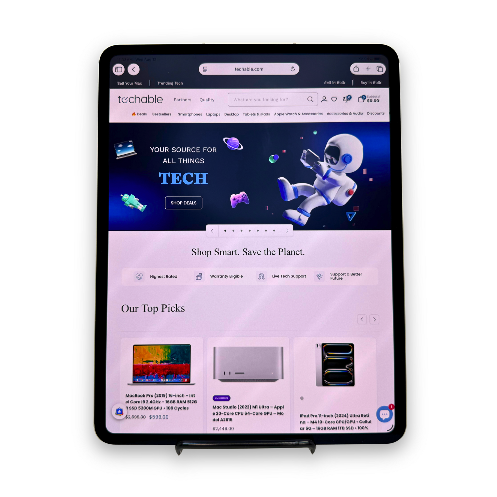 iPad Pro 11‑inch (2024) Nano‑Texture – M4 10‑Core CPU/GPU • Cellular 5G – 16GB RAM 1TB SSD • AppleCare+ 11/26